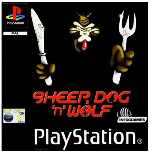 PS1 - Sheep Dog 'N' Wolf Boxed With Manual (3+) Preowned