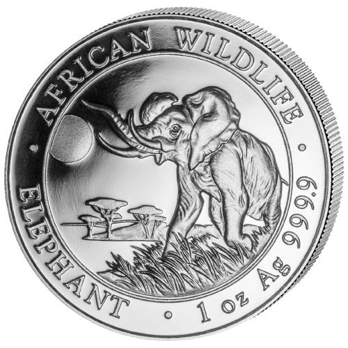 2016 Somali Elephant Silver 999. 1oz Coin Preowned