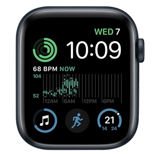 Apple Watch SE 2nd Gen 44mm Cellular Midnight Aluminium With Midnight Sport Band Grade B Preowned
