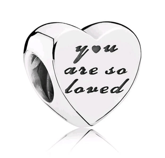 Pandora Charm Heart You Are So Loved Approx 3.8g Preowned