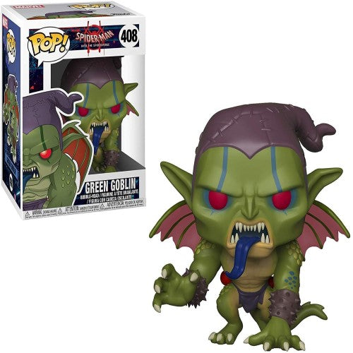 Funko Pop! - Spider-Man Into The Spiderverse [408] Green Goblin (3+) Preowned