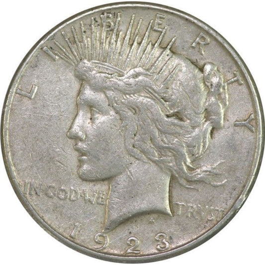 USA Peace Dollar "1 Dollar" 1923 Silver Coin Preowned