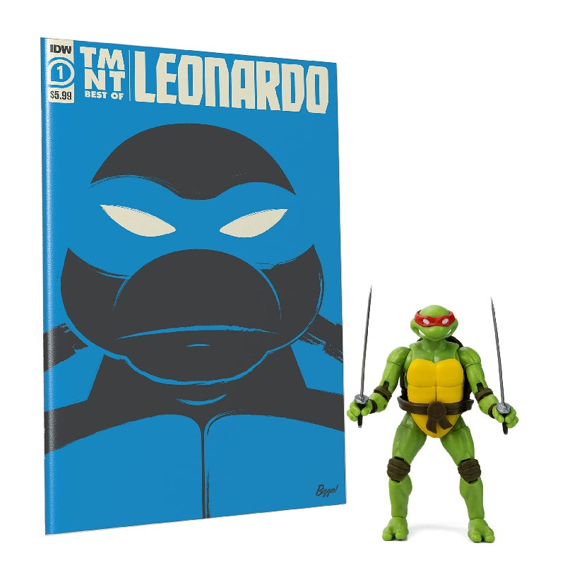 BST AXN - Leonardo Comic Book And Action Figure (3+) Sealed Preowned