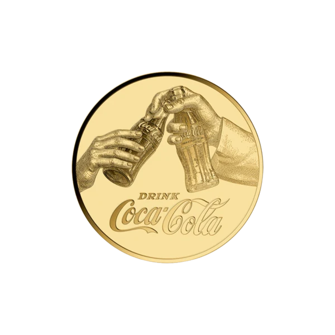 Coca-Cola Vintage Picnic Goldcard - Gold Gift