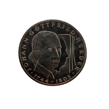 1994 Silver 10 Deutsche Mark Johann Gottfried Herder .625 Preowned