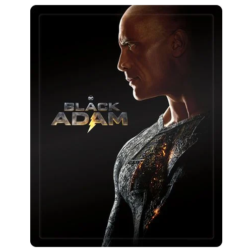 4K Blu-Ray - Black Adam (12) 2022 4K UHD+BR Limited Ed. Steelbook Preowned