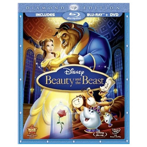 Blu-Ray - Beauty & The Beast (U) 1991 DVD+BR Preowned