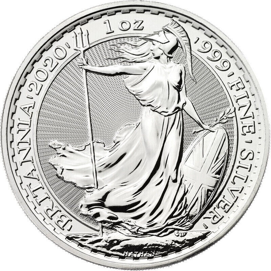 Best Value 2020 Silver Britannia - Elizabeth II 5th Portrait 1oz Fine Silver Preowned