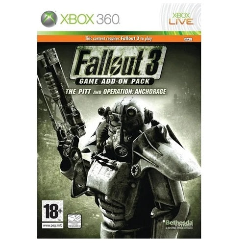 Xbox 360 - Fallout 3 Game Add On Pack The Pit / Operation Anchorage (18) Preowned