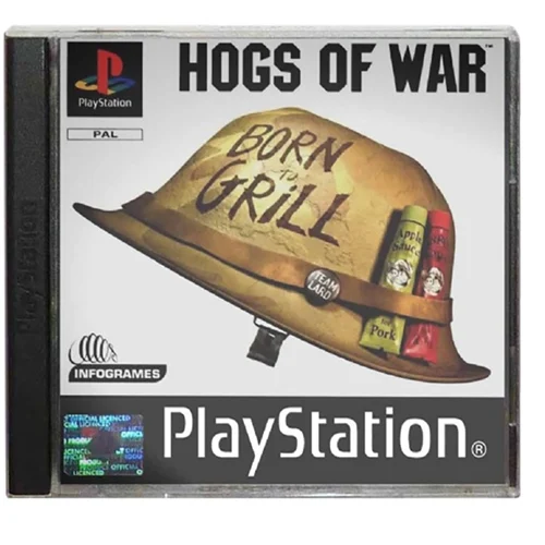 PS1 - Hogs of War: Born to Grill Boxed With Manual (11+) Preowned