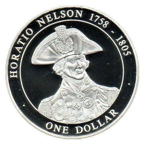 Cook Islands "1 Dollar" Horatio Nelson 2005 Coin Prewoned