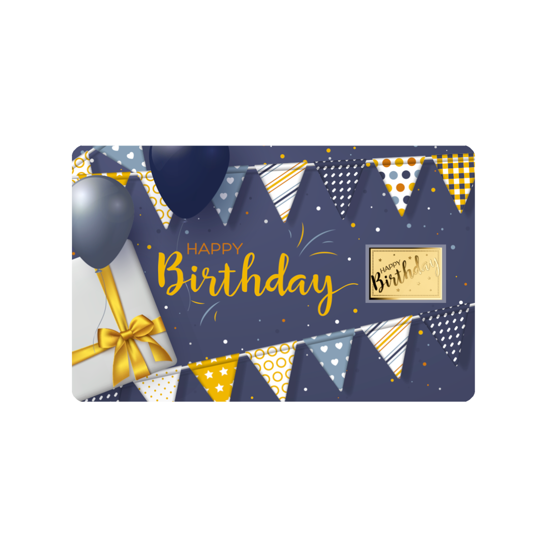 Happy Birthday Coin Card 999/1000 1/1000oz - Gold Gift