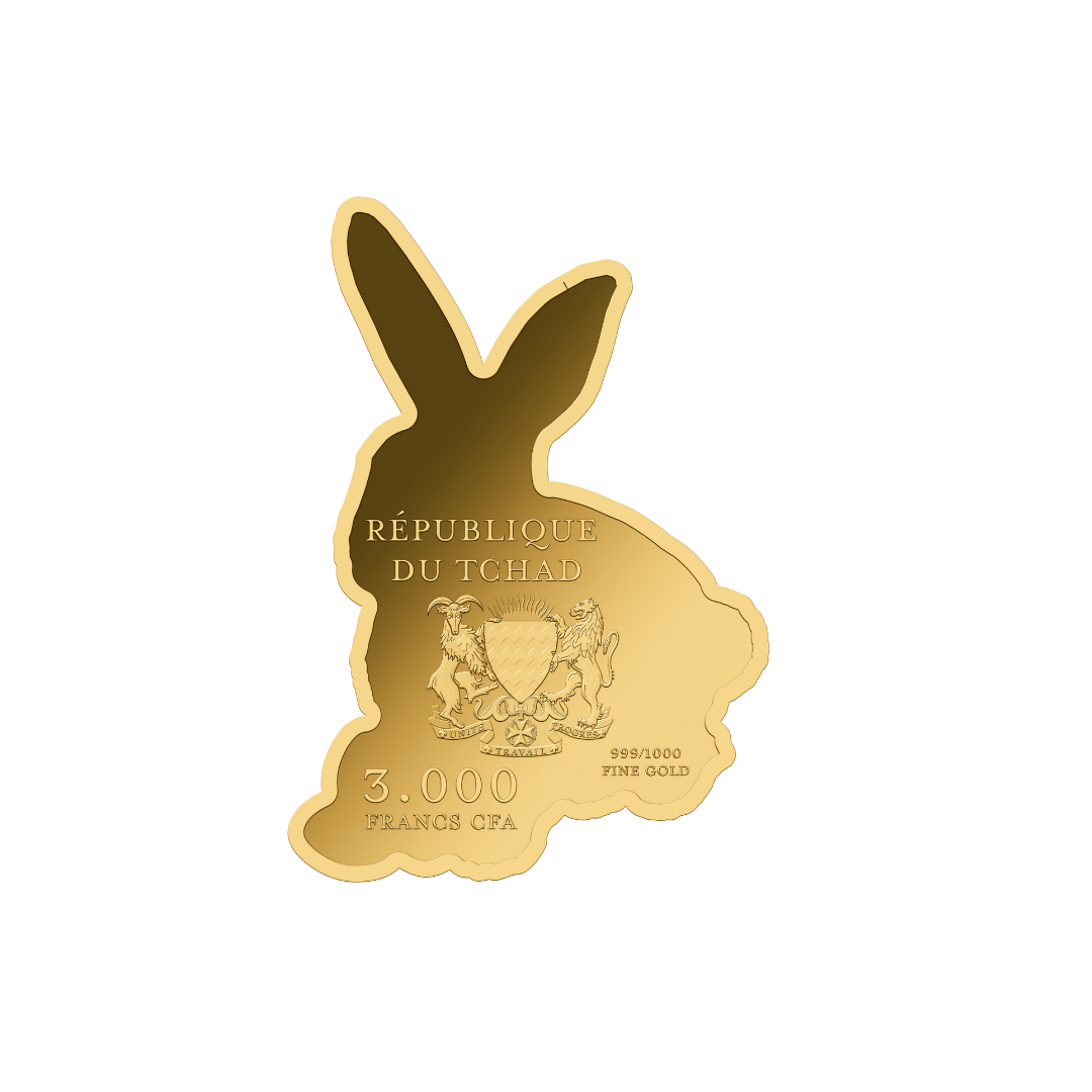 Easter Bunny - Gold Gift -  In Gift Box