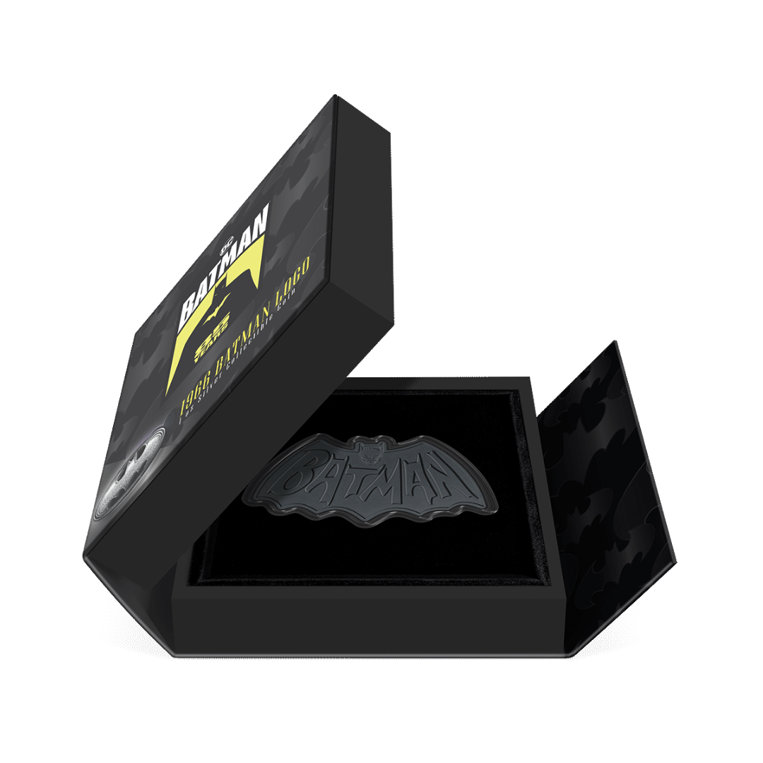 Warner Bros.- Batman 85th Anniversary - 1966 Batman Logo 1oz Silver