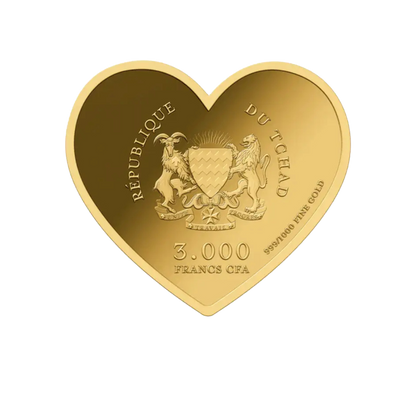 Small Heart I Love You 1/1000oz - Gold Gift - In Gift Box