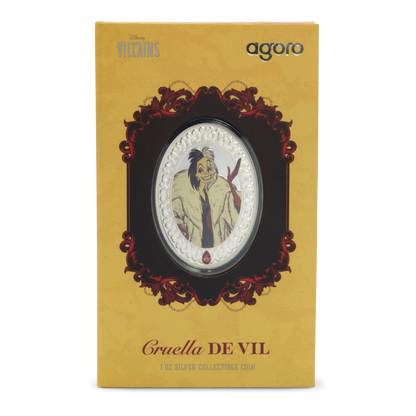 Disney - Villain's Series - Cruella De Vil: 4 - 1oz Silver Coin