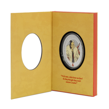 Disney - Villain's Series - Cruella De Vil: 4 - 1oz Silver Coin