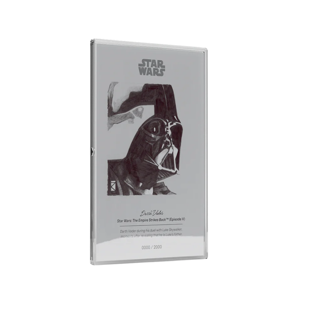 Star Wars™ Sketch Art - Darth Vader™ 5 g Silver Collectible Foil