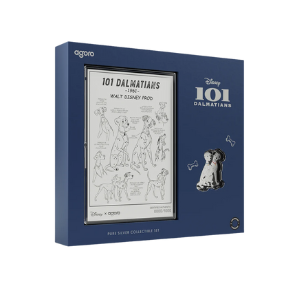 101 Dalmatians Collectable set - 1/2oz Silver Coin & 5g Silver Foil
