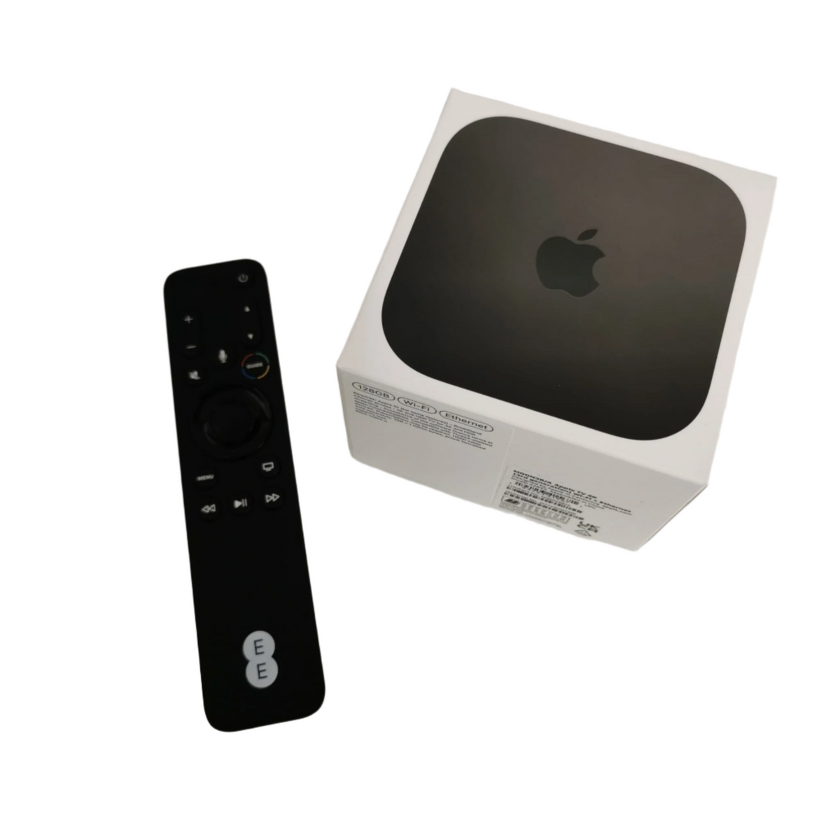 Apple TV 4K 3rd Gen 128GB (A2843) Wifi + Ethernet With EE Remote Grade B Preowned