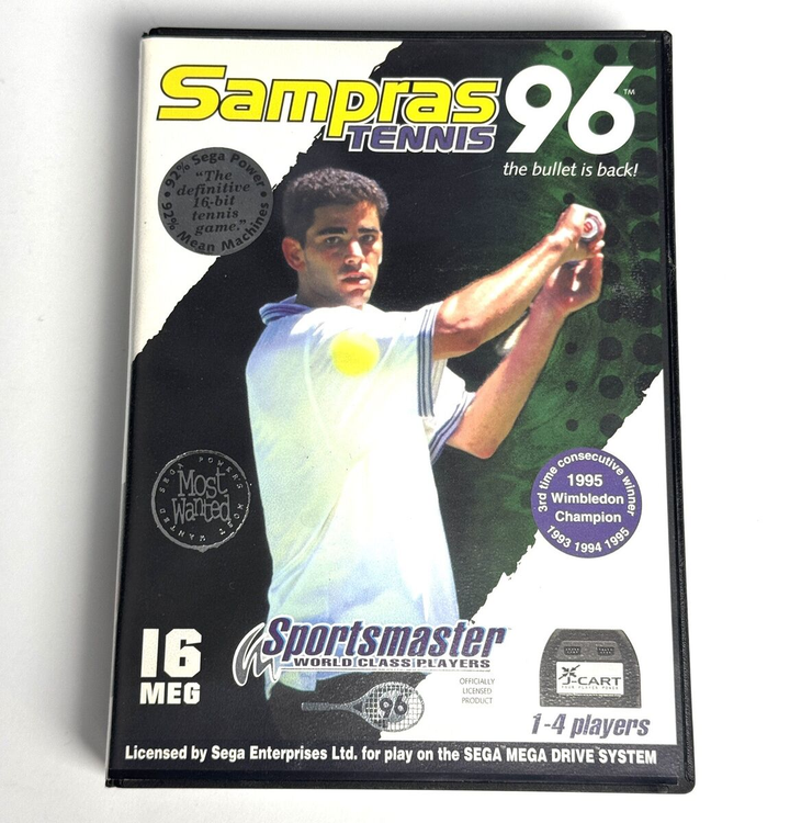 Mega Drive - Sampras Tennis 96 With Manual Boxed Preowned