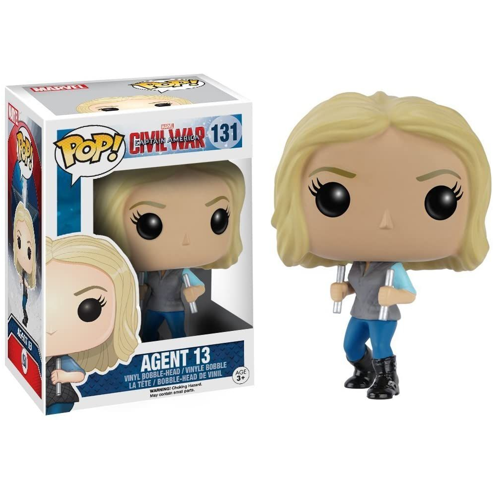 Funko Pop - Captian America Civil War [131] Agent 13 (3+) Preowned