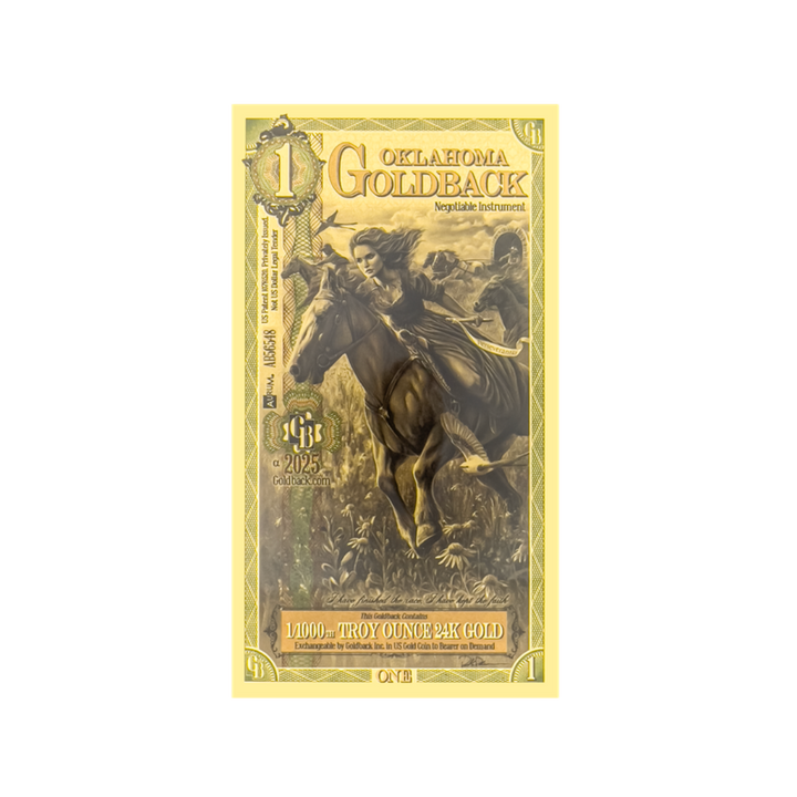 1 Goldback - Oklahoma