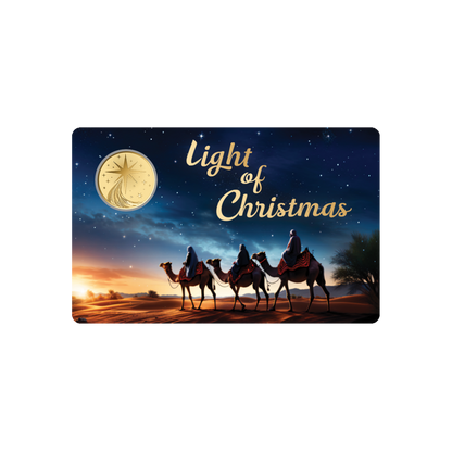 Three Wise Men Coin Card - Gold Gift