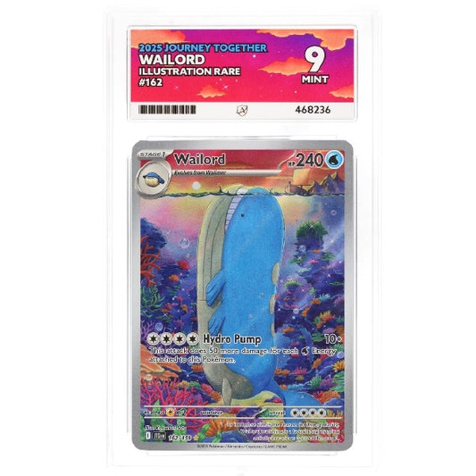 2025 Pokemon Joruney Together Wailord 162/159 ACE Mint 9 Preowned