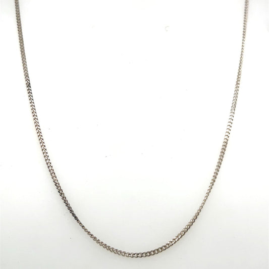 925 Silver Curb Chain 16" 2.3g Preowned