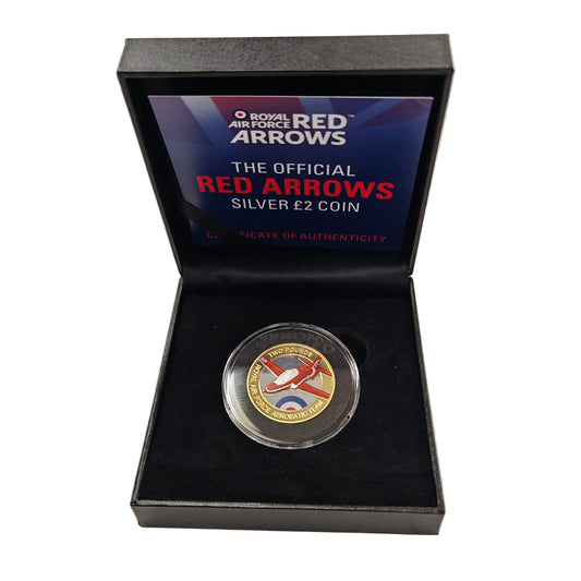 2019 Royal Air Force RAF Red Arrows Silver Proof £2 Coin Preowned