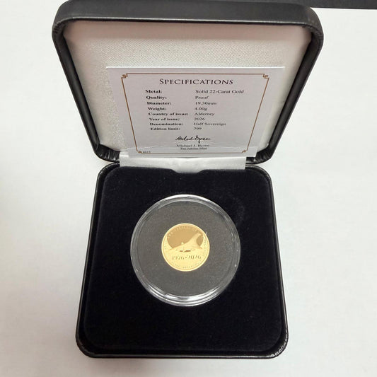 The 50th Anniversary Of Concorde Gold Proof Half Sovereign