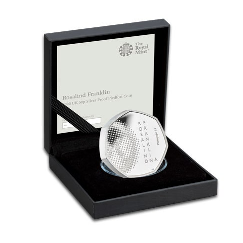 2020 Rosalind Franklin UK 50p Silver Proof Coin Preowned