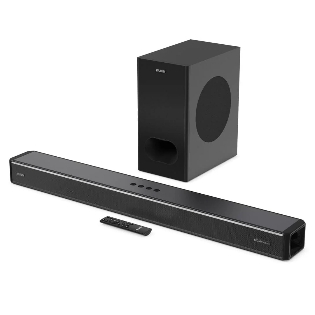 Majority Sierra Plus 2.1.2CH Soundbar With Subwoofer Grade B Preowned Colletion Only
