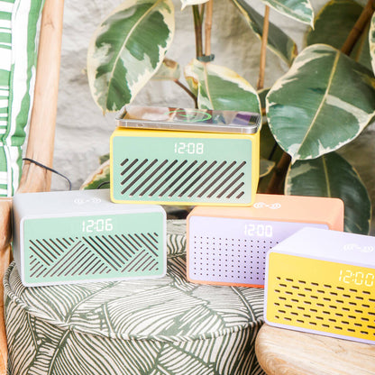 Steepletone Rise MIX Wireless Charger Bluetooth Speaker & Alarm Clock