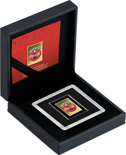 Vintage Coca-Cola "Ice Cold" in Gift Box - Gold Gift