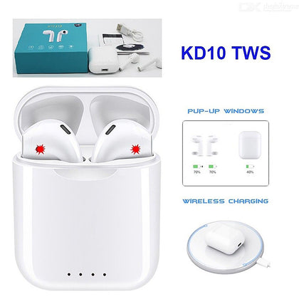 KD 10 Wireless Charging Ear Pods