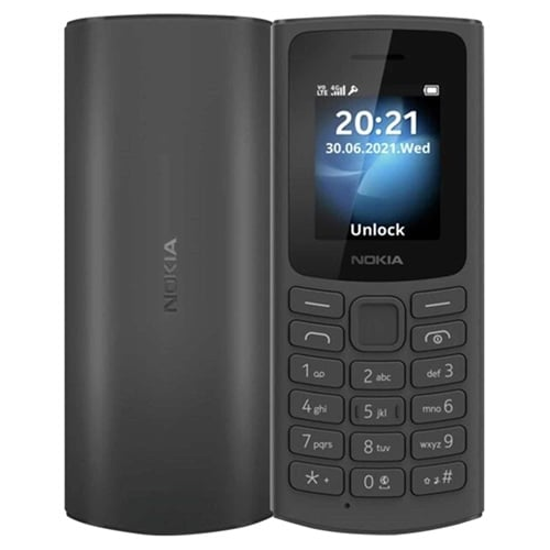 Nokia 105 4G (2021) Dual Sim Unlocked Black Grade B Preowned