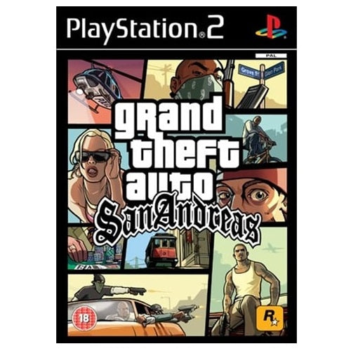 PS2 - Grand Theft Auto San Andreas (18) Preowned