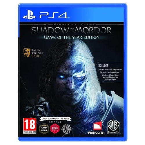PS4 - Middle Earth: Shadow Of Mordor Game of the Year Edition (18) Preowned