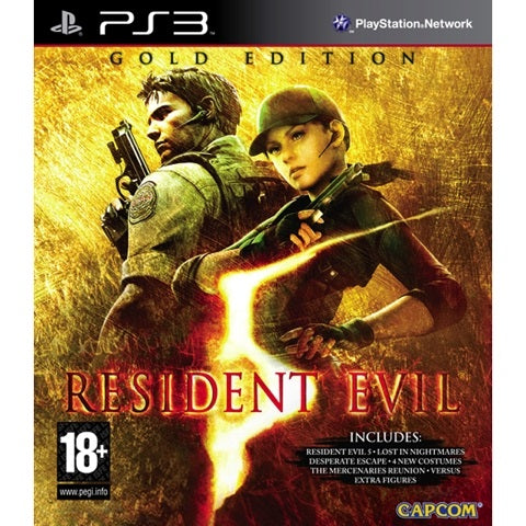 PS3 - Resident Evil 5 Gold (Move Edition) (18) Preowned